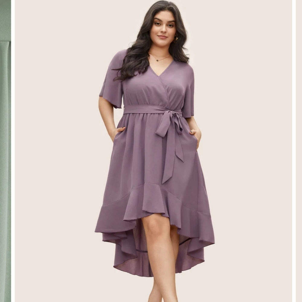 BloomChic Mauve High Low Dress - 18